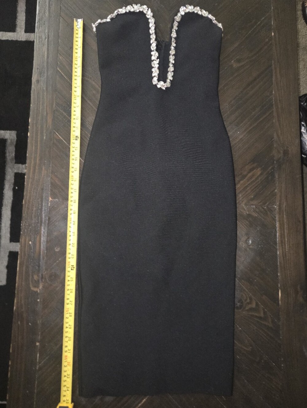 Fashion Nova Black Strapples Mini Dress